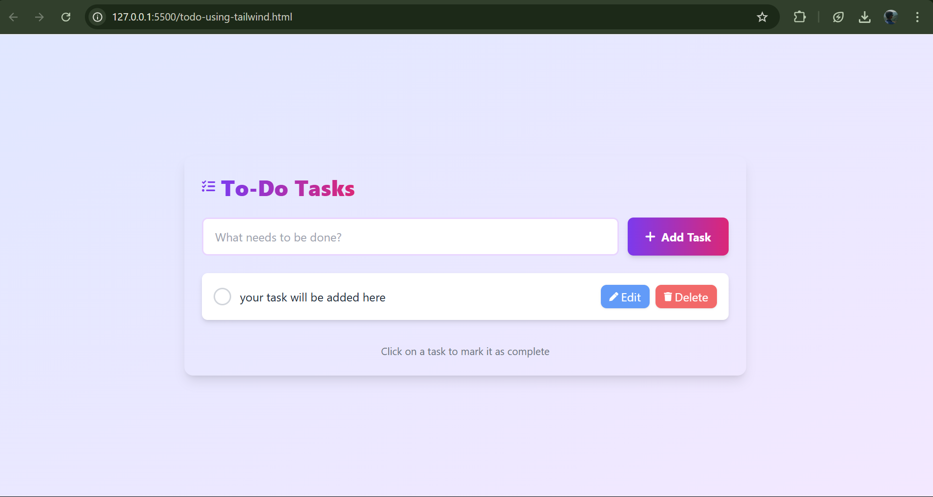 To-do list